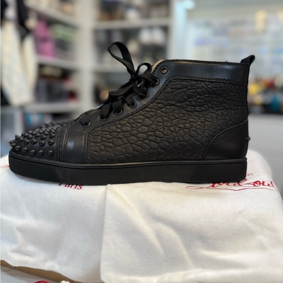 Christian Louboutin Other - Christian Louboutin Black spikes sneakers - 43.5 - Brand New